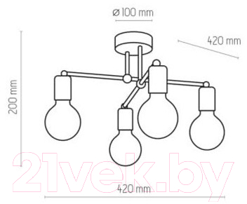 Люстра TK Lighting Retro 1904