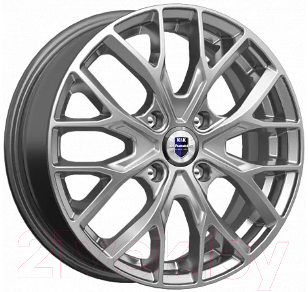 Литой диск K&K Лилиом 16x6" 4x100мм DIA 67.1мм ET 45мм Дарк платинум