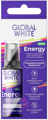Спрей для полости рта Global White Energy Со вкусом корицы (15мл)