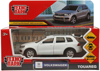 Автомобиль игрушечный Технопарк Volkswagen Touareg / TOUAREG-12-WH (белый)