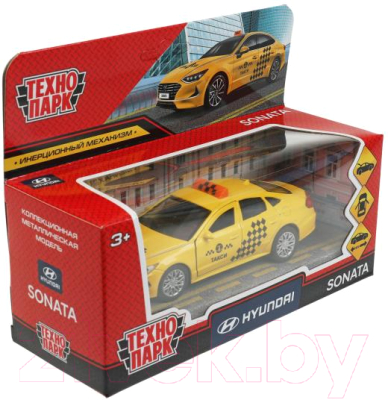 Автомобиль игрушечный Технопарк Hyundai Sonata Такси / SONATA-12TAX-YE (желтый)