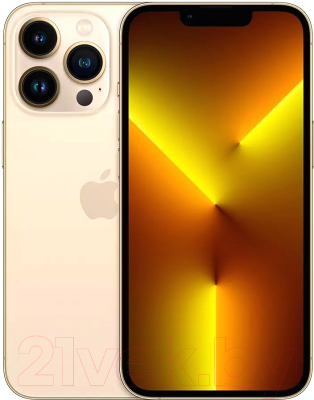 Смартфон Apple iPhone 13 Pro 128GB / 2BMLVC3 восстановленный Breezy Грейд B (золото)