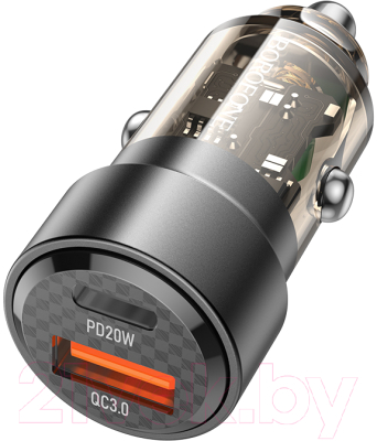 Изображение товара Адаптер питания автомобильный Borofone BZ20 (черный)