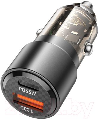 Изображение товара Адаптер питания автомобильный Borofone BZ20A (черный)