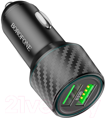 Зарядное устройство автомобильное Borofone BZ21A (черный)