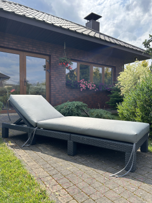 Матрас для садовой мебели Loon Гарди 190x60 / PS.G.190x60-2 (серый)