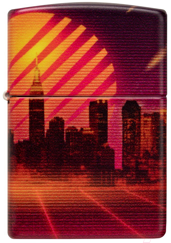 Зажигалка Zippo Cyber City / 48505 (оранжевый)