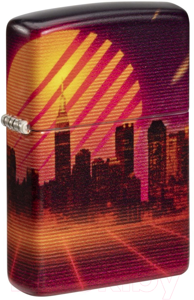Зажигалка Zippo Cyber City / 48505 (оранжевый) — фото 2
