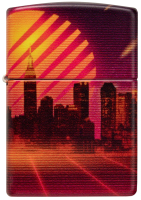 Зажигалка Zippo Cyber City / 48505 (оранжевый) - 
