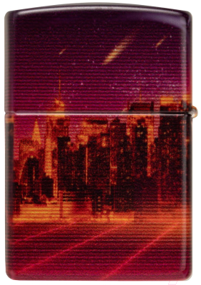 Зажигалка Zippo Cyber City / 48505 (оранжевый)