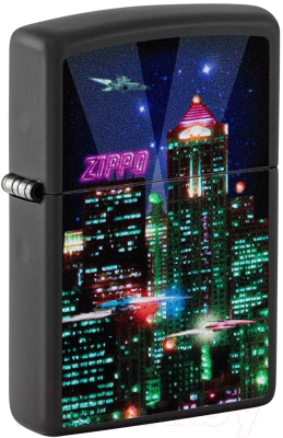 Зажигалка Zippo Cyber City / 48506 (черный)