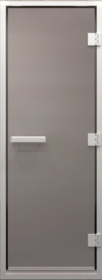Стеклянная дверь для бани/сауны Doorwood Для Хамам 80x210 (сатин)
