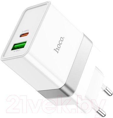 Адаптер питания сетевой Hoco N21 Pro (белый)