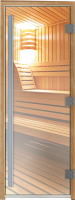 Стеклянная дверь для бани/сауны Doorwood Престиж 70x180 (прозрачный) - 