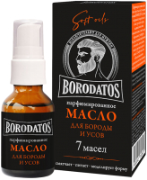 Масло для бороды Borodatos Парфюмированное для бороды и усов (25мл) - 