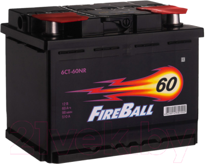 Автомобильный аккумулятор FireBall 510A / 6CT-60 NR (60 А/ч)