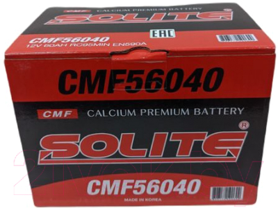 Автомобильный аккумулятор Solite 590A CMF56040 (60 А/ч)