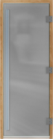 Стеклянная дверь для бани/сауны Doorwood Престиж 70x180 (сатин) - 