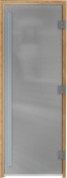 Стеклянная дверь для бани/сауны Doorwood Престиж 60x180 (сатин) - 