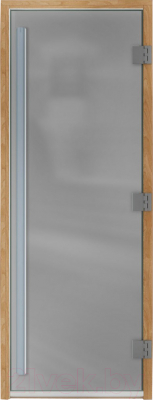 Стеклянная дверь для бани/сауны Doorwood Престиж 80x190 (сатин)