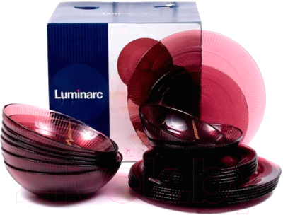 Набор тарелок Luminarc Луиз Лилак O0316 (18пр)