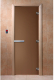 Миниатюра изображения товара Стеклянная дверь для бани/сауны Doorwood 70x170 (бронза матовое)