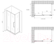 Миниатюра изображения товара Душевой уголок Abber Schwarzer Diamant AG30160BH-S75B