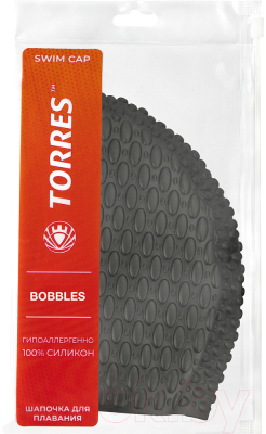 Шапочка для плавания Torres Bobbles / SW-12204BK