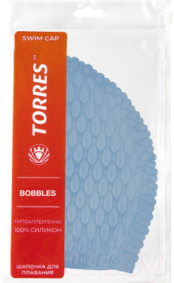 Шапочка для плавания Torres Bobbles / SW-12204BL