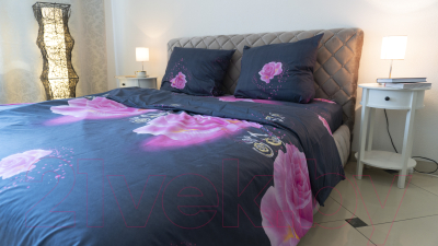 Комплект постельного белья Changyi Baiyi Textile Персидские розы в ночи 1.5