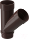 Тройник для водосточной трубы Docke Lux 45 градусов PVLE-1050 (шоколад) - 