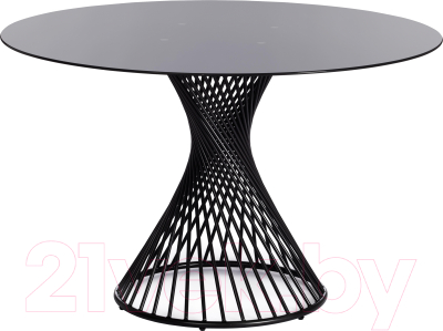 Обеденный стол Tetchair Bertoia металл/стекло (черный)