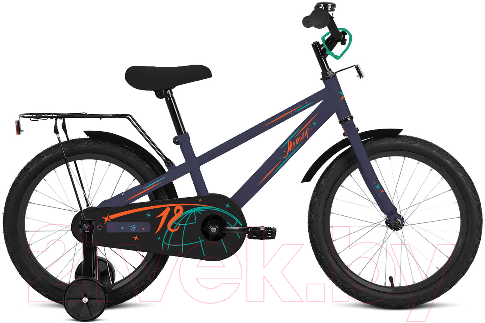 Детский велосипед с ручкой Forward Meteor 14 2023 / IB3FF1125DBUXXX