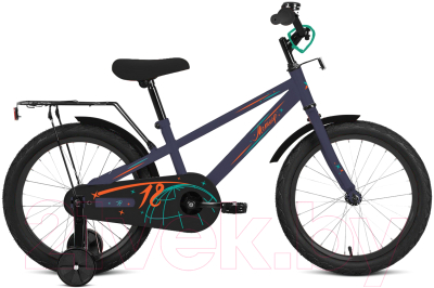 Детский велосипед с ручкой Forward Meteor 14 2023 / IB3FF1125DBUXXX (темно-синий)