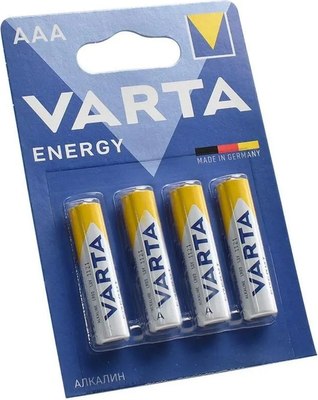 Комплект батареек Varta Energy LR03 AAA 4103229414/4103213414 (4шт) - 