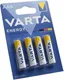 Комплект батареек Varta Energy LR03 AAA 4103229414/4103213414 (4шт) -