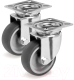 Комплект опор колесных для тележки складской Tellure Rota 384201K2 - 