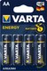 Комплект батареек Varta Energy LR6 AA 4106229414/4106213414 (4шт) - 