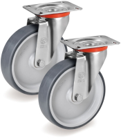 Комплект опор колесных для тележки складской Tellure Rota 714201K2 - 