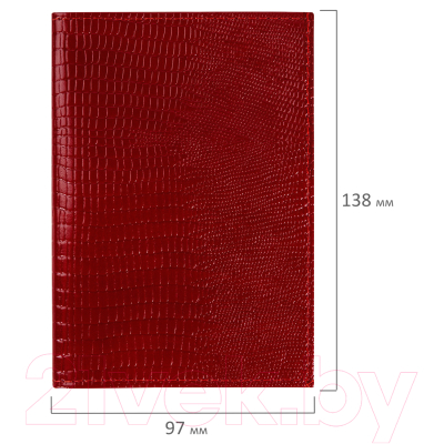 Обложка на паспорт Brauberg 238190 (красный)