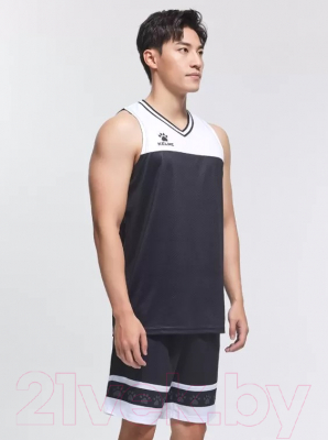 Баскетбольная форма Kelme Basketball Clothes / 8252LB1002-003 (L, черный/белый)
