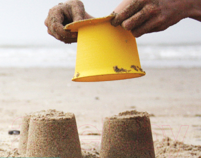 Набор формочек для песочницы Quut Alto для пирамид из песка и снега / 172833 (лагуна/желтый/винтаж зеленый)