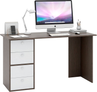 Письменный стол MFMaster Прайм-55 (венге/белый) - 