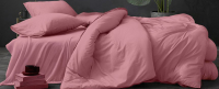 Комплект постельного белья LUXOR №15-1614 TPX 2.0 с европростыней (темно-розовый, поплин) - 
