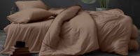 Комплект постельного белья LUXOR №17-1418 TPX 2.0 с европростыней (светло-коричневый, поплин) - 