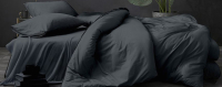 Комплект постельного белья LUXOR №18-0201 TPX 2.0 с европростыней (графит, поплин) - 