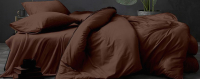Комплект постельного белья LUXOR №19-1217 TPX 2.0 с европростыней (шоколад, поплин) - 