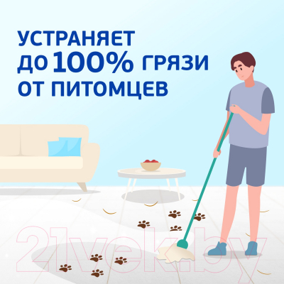 Чистящее средство для пола Mr.Proper Для домов с Котами Свежий цитрус (500мл)