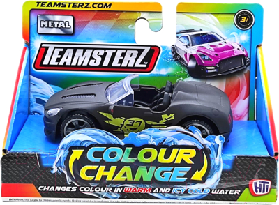 Автомобиль игрушечный Teamsterz Colour Change / 1417268A (черный/розовый)