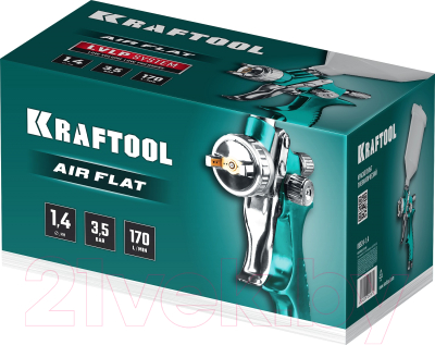Пневматический краскопульт Kraftool AirKraft LVLP / 06524-1.4